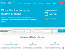 Tablet Screenshot of medrefer.com.au